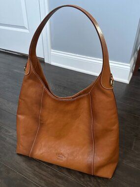 Brown/Tan Leather Cavalcanti Hobo/Tote Bag